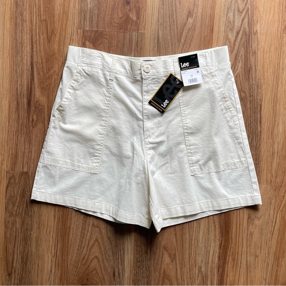 Lee Pants - Lee Women's High-Rise Cream Utility Shorts